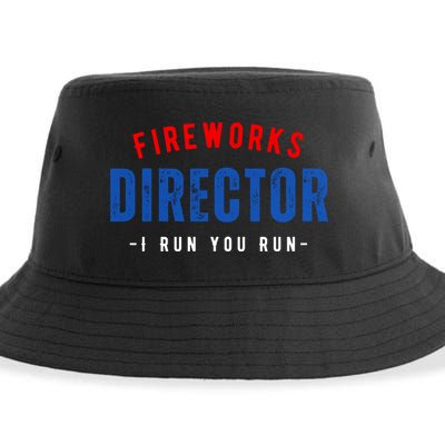 Fireworks Director If I Run You Run Sustainable Bucket Hat