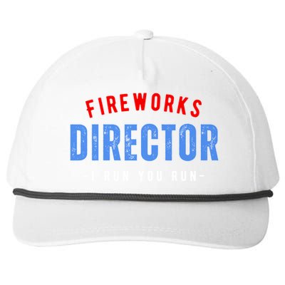 Fireworks Director If I Run You Run Snapback Five-Panel Rope Hat