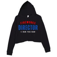 Fireworks Director If I Run You Run Crop Fleece Hoodie