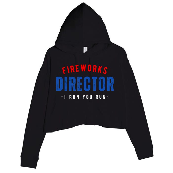 Fireworks Director If I Run You Run Crop Fleece Hoodie