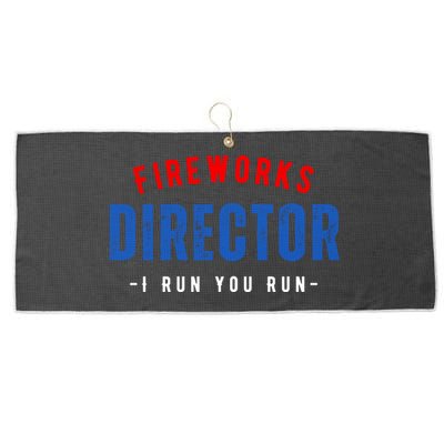 Fireworks Director If I Run You Run Large Microfiber Waffle Golf Towel