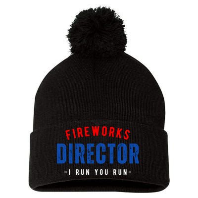 Fireworks Director If I Run You Run Pom Pom 12in Knit Beanie