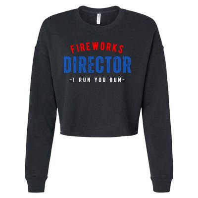 Fireworks Director If I Run You Run Cropped Pullover Crew