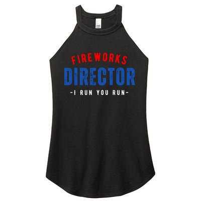 Fireworks Director If I Run You Run Women's Perfect Tri Rocker Tank