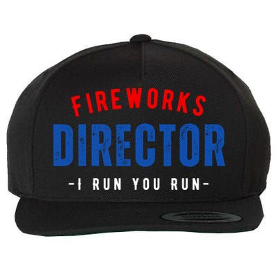 Fireworks Director If I Run You Run Wool Snapback Cap