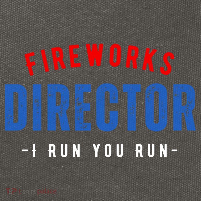 Fireworks Director If I Run You Run Cotton Canvas Backpack
