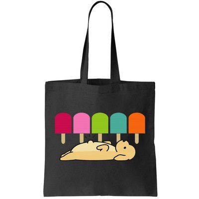 Funny dogs' ice creamI woof you doggy hungry for food Tote Bag