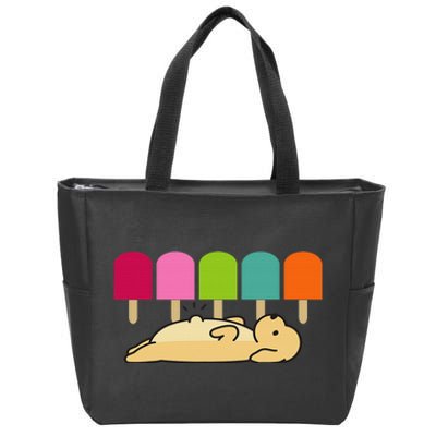 Funny dogs' ice creamI woof you doggy hungry for food Zip Tote Bag