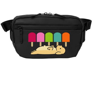 Funny dogs' ice creamI woof you doggy hungry for food Crossbody Pack