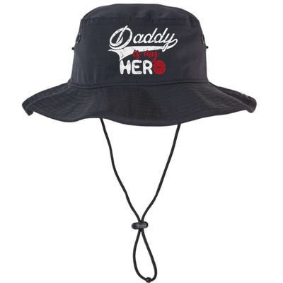 Firefighter Daddy Is My Hero Gift For Fire Son Daughter Cool Gift Bucket Hat