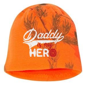 Firefighter Daddy Is My Hero Gift For Fire Son Daughter Cool Gift Kati - Camo Knit Beanie