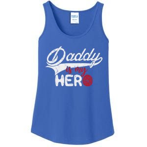 Firefighter Daddy Is My Hero Gift For Fire Son Daughter Cool Gift Ladies Essential Tank