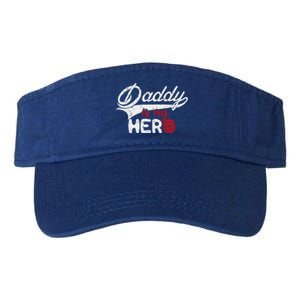 Firefighter Daddy Is My Hero Gift For Fire Son Daughter Cool Gift Valucap Bio-Washed Visor