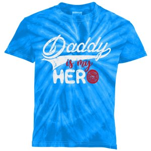 Firefighter Daddy Is My Hero Gift For Fire Son Daughter Cool Gift Kids Tie-Dye T-Shirt