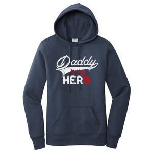 Firefighter Daddy Is My Hero Gift For Fire Son Daughter Cool Gift Women's Pullover Hoodie