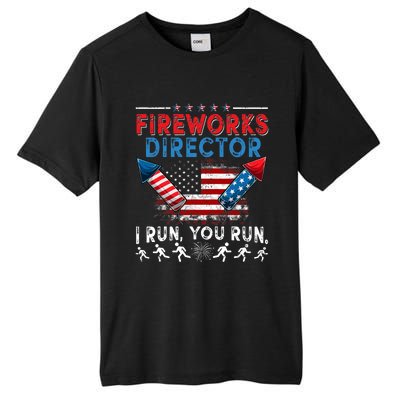 Fireworks Director I Run You Run 4th Of July Independence Tall Fusion ChromaSoft Performance T-Shirt