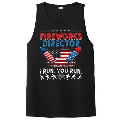 Fireworks Director I Run You Run 4th Of July Independence PosiCharge Competitor Tank