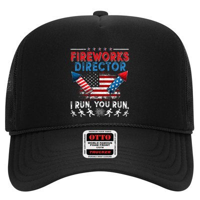 Fireworks Director I Run You Run 4th Of July Independence Trucker Hat