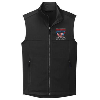 Fireworks Director I Run You Run 4th Of July Independence Collective Smooth Fleece Vest