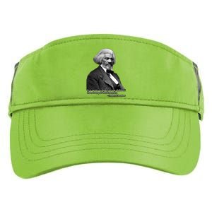 Frederick Douglass Inspirational Quote Black History Month Gift Adult Drive Performance Visor