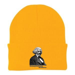 Frederick Douglass Inspirational Quote Black History Month Gift Knit Cap Winter Beanie