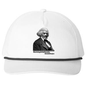 Frederick Douglass Inspirational Quote Black History Month Gift Snapback Five-Panel Rope Hat