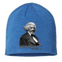 Frederick Douglass Inspirational Quote Black History Month Gift Sustainable Beanie