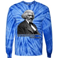 Frederick Douglass Inspirational Quote Black History Month Gift Tie-Dye Long Sleeve Shirt