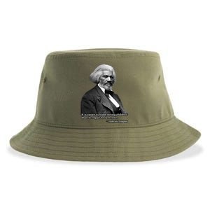 Frederick Douglass Inspirational Quote Black History Month Gift Sustainable Bucket Hat