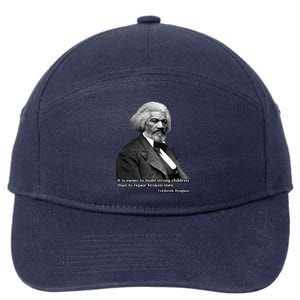 Frederick Douglass Inspirational Quote Black History Month Gift 7-Panel Snapback Hat