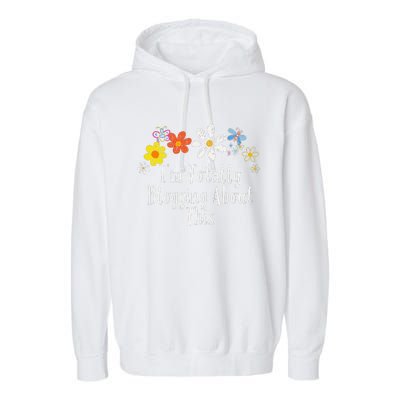 Flowers Drawing IM Totally Blogging About This Funny 2024 Garment-Dyed Fleece Hoodie