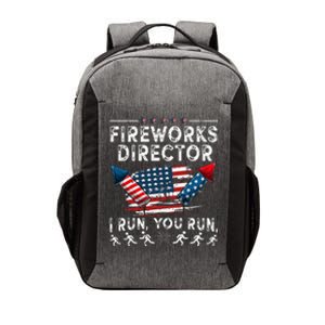 Fireworks Director I Run You Run Flag Funny 4th Of July Vector Backpack