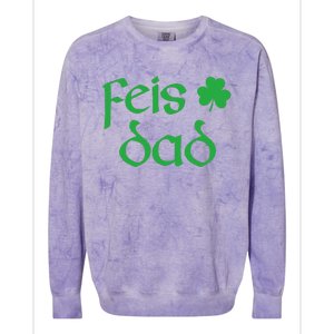 Feis Dad Irish Dance Shamrock Irish Dancing Colorblast Crewneck Sweatshirt