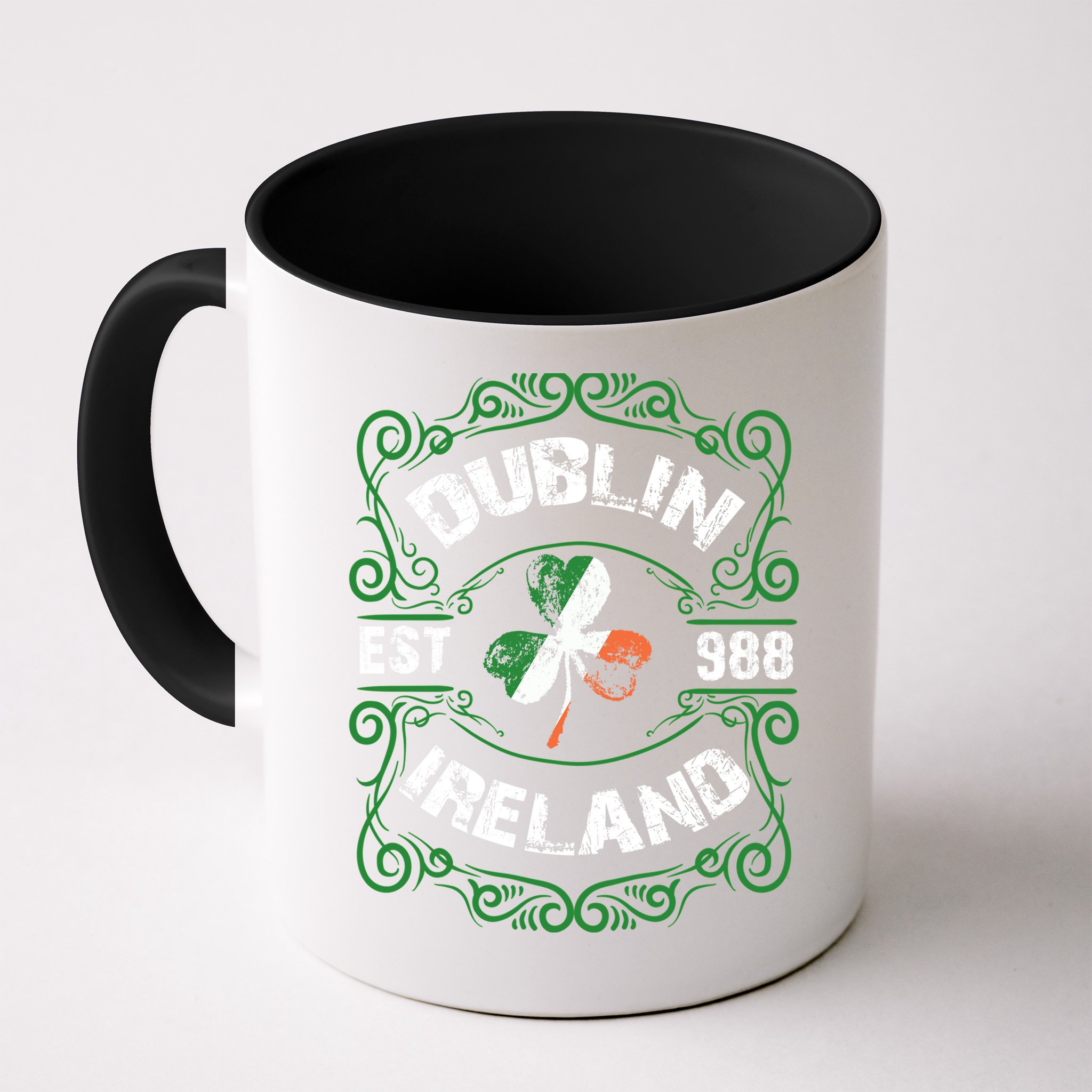 Funny Dublin Ireland Saint Patricks Day Green Shamrock Gifts Mug