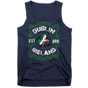 Funny Dublin Ireland Saint Patricks Day Green Shamrock Gifts Tank Top