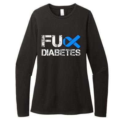 Fuck Diabetes I Hate Diabetes T1D Type 1 Diabetes Awareness Womens CVC Long Sleeve Shirt