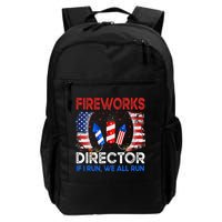 Fireworks Director If I Run You Run US 4th of July Daily Commute Backpack