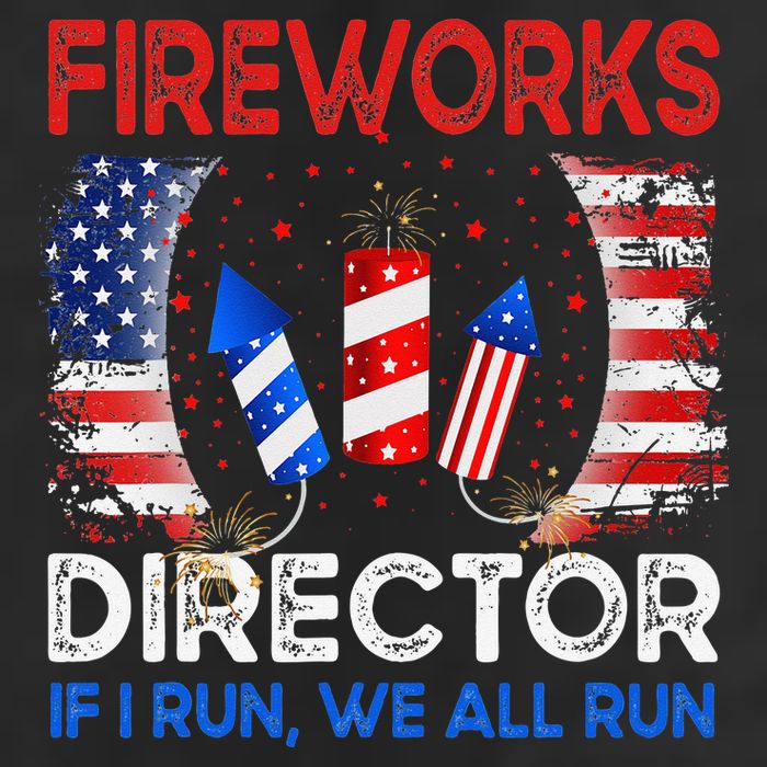 Fireworks Director If I Run You Run US 4th of July Beanie