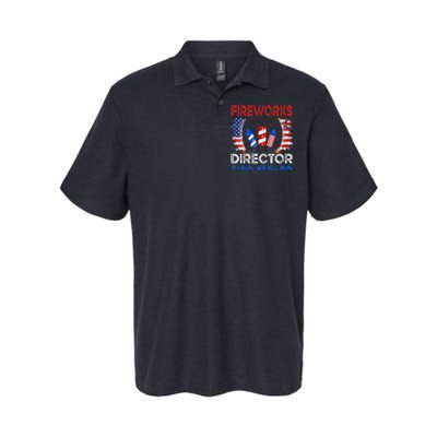 Fireworks Director If I Run You Run US 4th of July Softstyle Adult Sport Polo