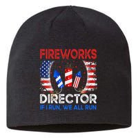 Fireworks Director If I Run You Run US 4th of July Sustainable Beanie