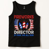 Fireworks Director If I Run You Run US 4th of July Tank Top