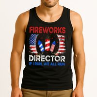 Fireworks Director If I Run You Run US 4th of July Tank Top