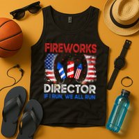 Fireworks Director If I Run You Run US 4th of July Tank Top