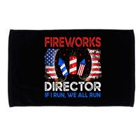 Fireworks Director If I Run You Run US 4th of July Microfiber Hand Towel