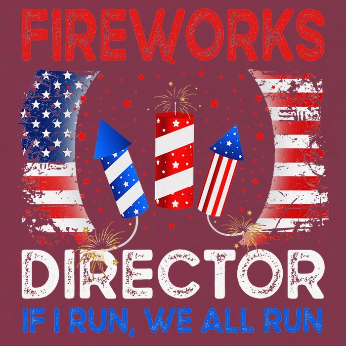 Fireworks Director If I Run You Run US 4th of July 16oz Travel Tumbler