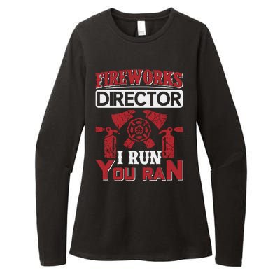 Fireworks Director I Run You Run Womens CVC Long Sleeve Shirt