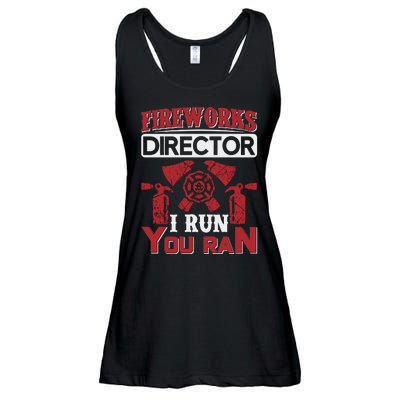 Fireworks Director I Run You Run Ladies Essential Flowy Tank