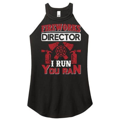 Fireworks Director I Run You Run Women’s Perfect Tri Rocker Tank