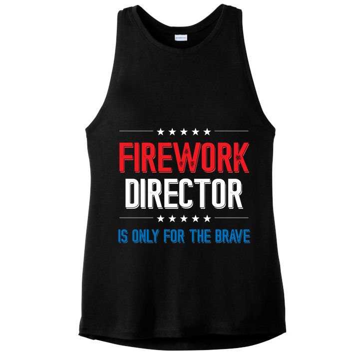 Firework Director Is Only Firework Director Gift Ladies PosiCharge Tri-Blend Wicking Tank