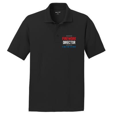 Firework Director Is Only Firework Director Gift PosiCharge RacerMesh Polo